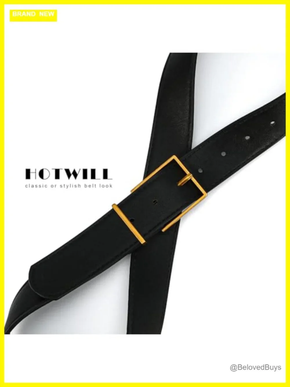 Women Wide Faux Suede Leather Belt Square Buckle for Jeans Dress